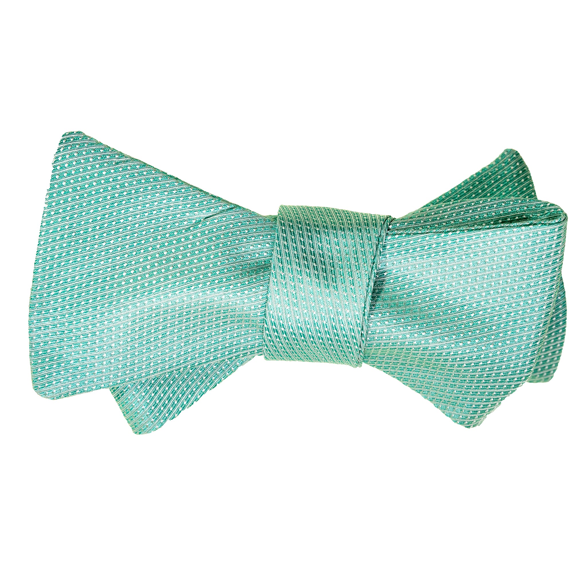 Seafoam Iridescent Silk Bow Tie