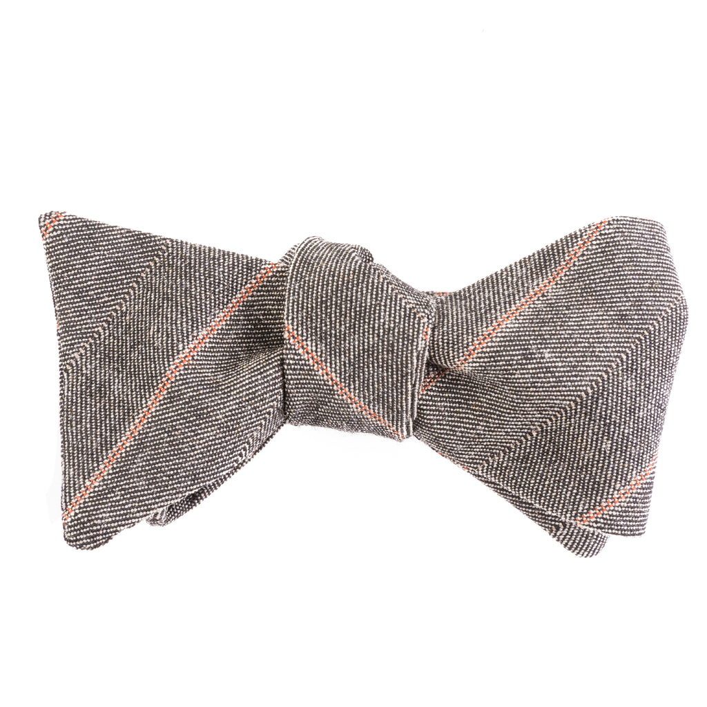 Clay & Stone Micro Herringbone Bow Tie