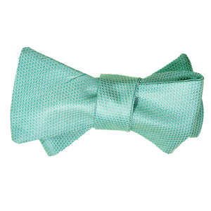 Seafoam Iridescent Silk Bow Tie