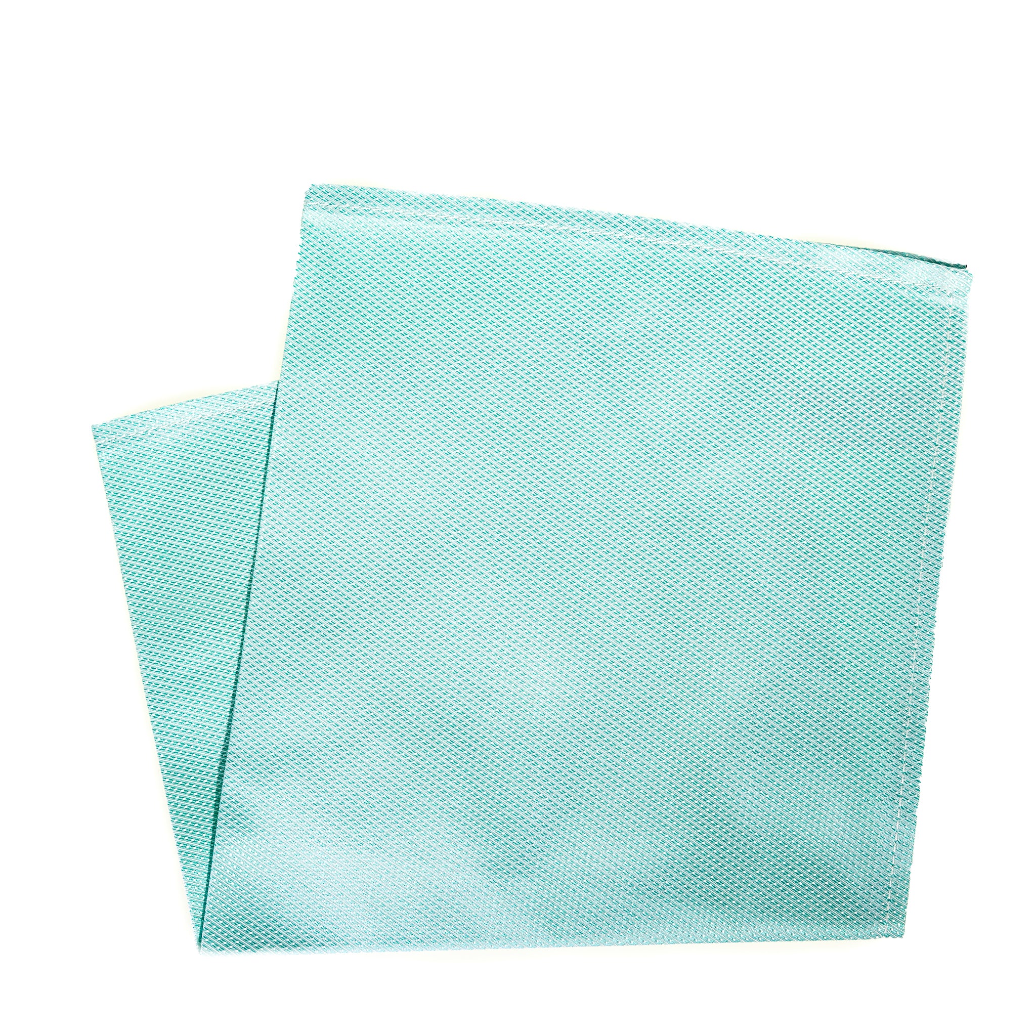 Seafoam Iridescent Silk Pocket Square