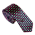 Pink & White Dots Necktie