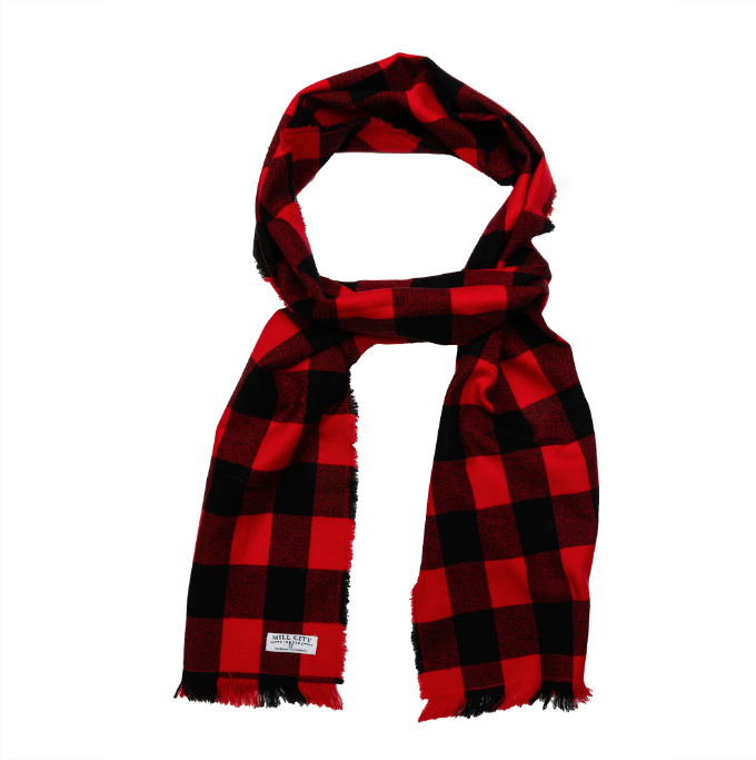 Buffalo Check Flannel Scarf – Mill City Fineries