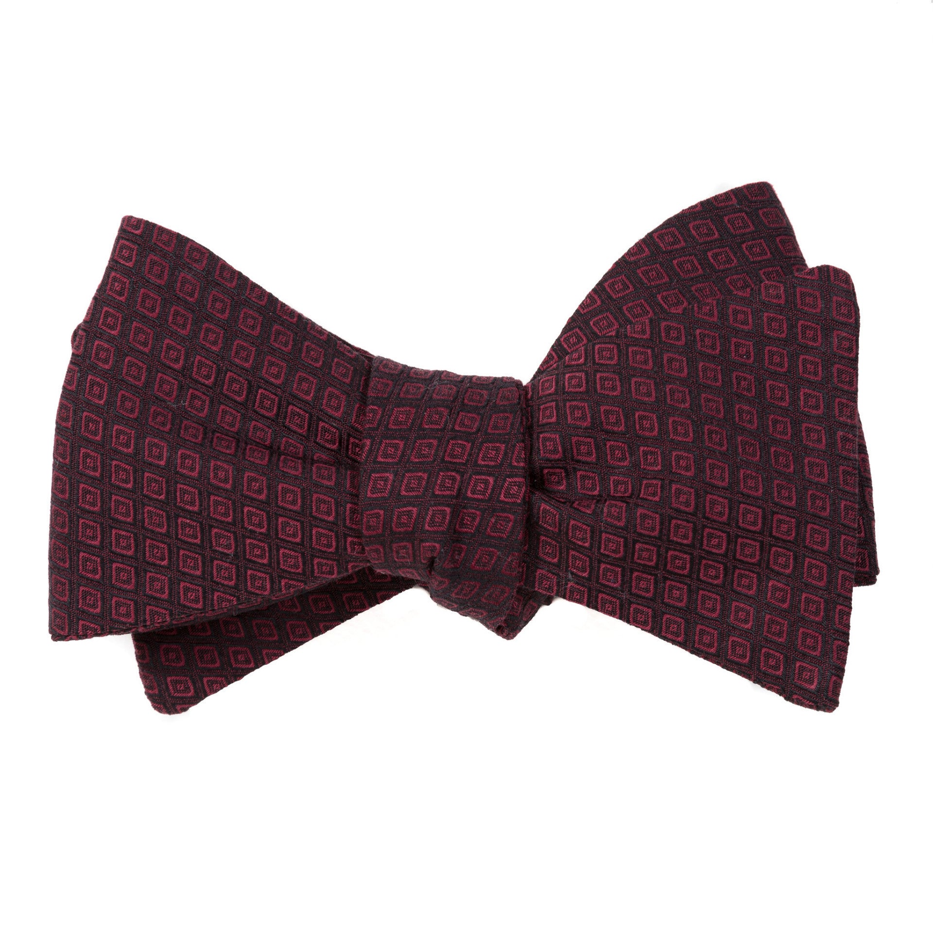 Dot-in-Diamond Grid Bow Tie (3 colors available)