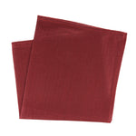 red silk and wool blend herringbone pocket square