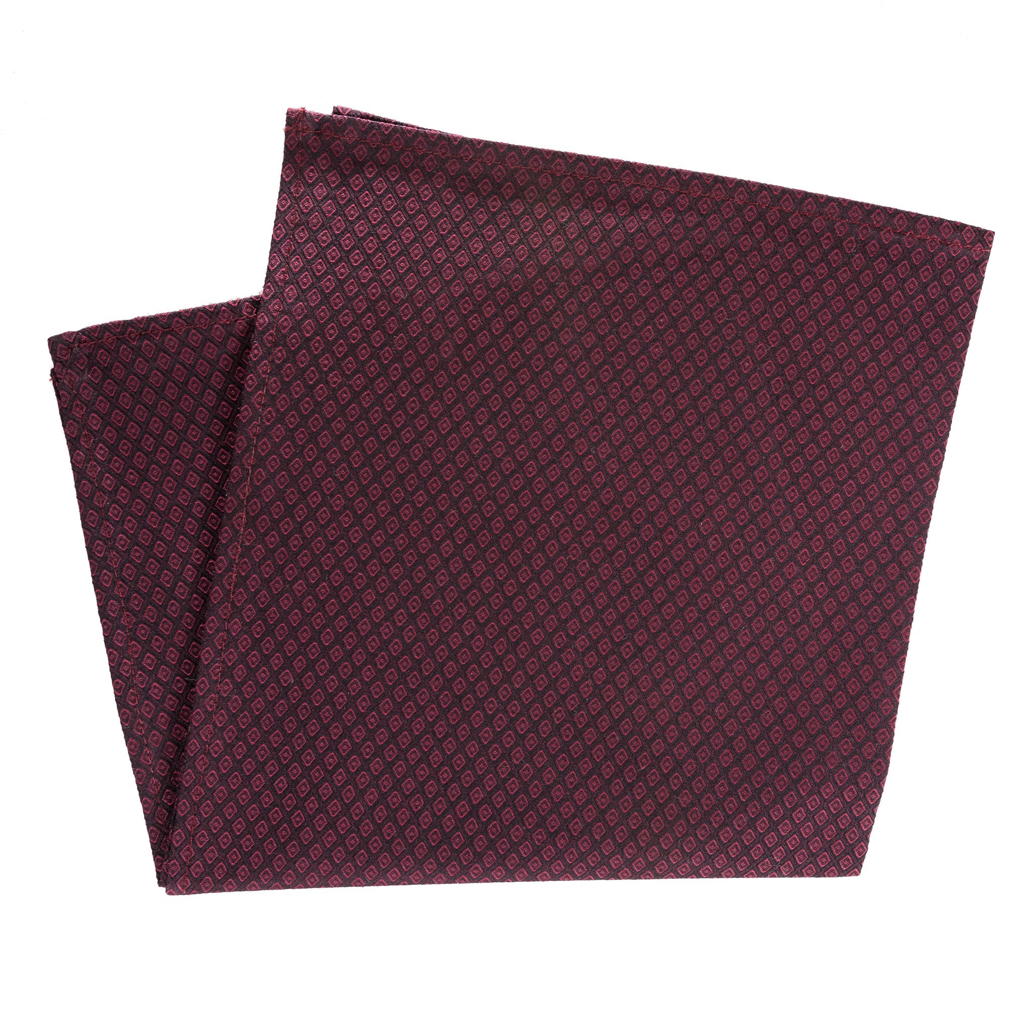 Dot-in-Diamond Grid Pocket Square (additional colors available)