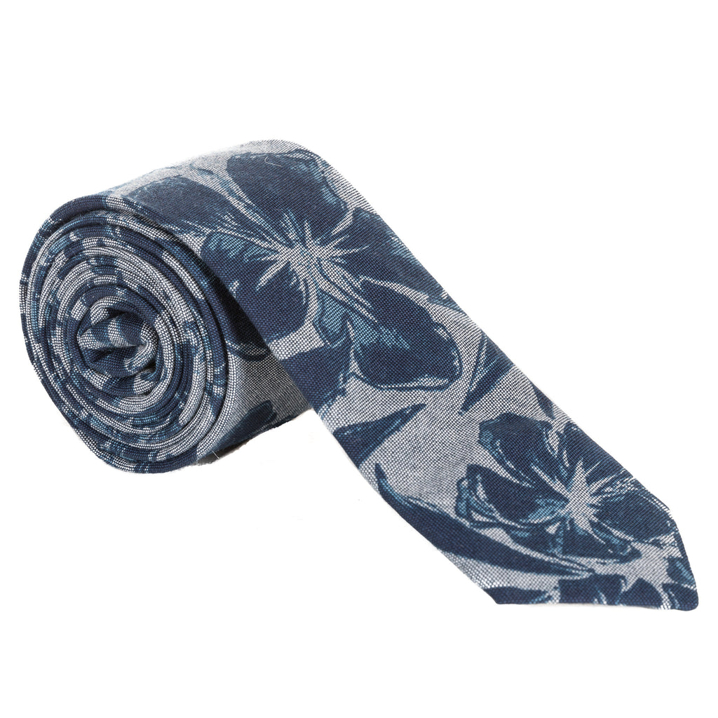 Tropical Evening Floral Necktie